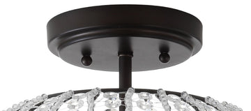 Catalina 11.7" Metal /Acrylic LED Semi Flush Mount - JONATHAN Y